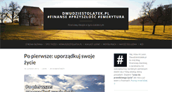Desktop Screenshot of dwudziestolatek.pl
